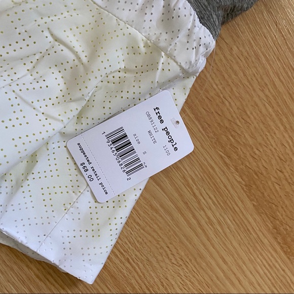 NWT Free People Rain Runner Shorts White Small - Picture 3 of 8